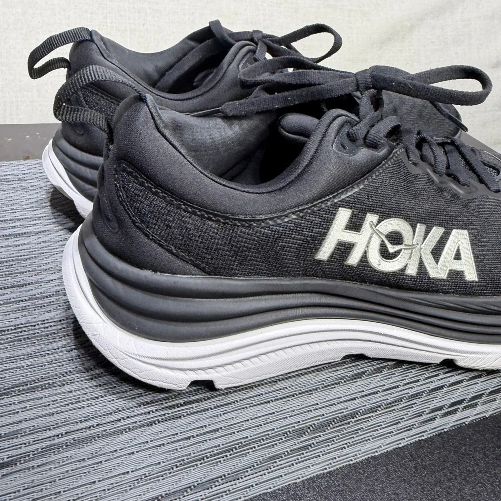 Hoka One Gaviota 5 Shoes - Womens 9.5 - Black Running 1134235 BWHT